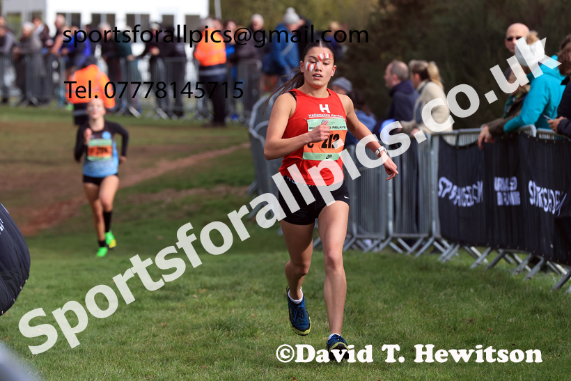 Junior Womens 2025 National Cross Country Relays, Berry Hill Park, Mansfield. Photo: David T. Hewitson/Sports for All Pics